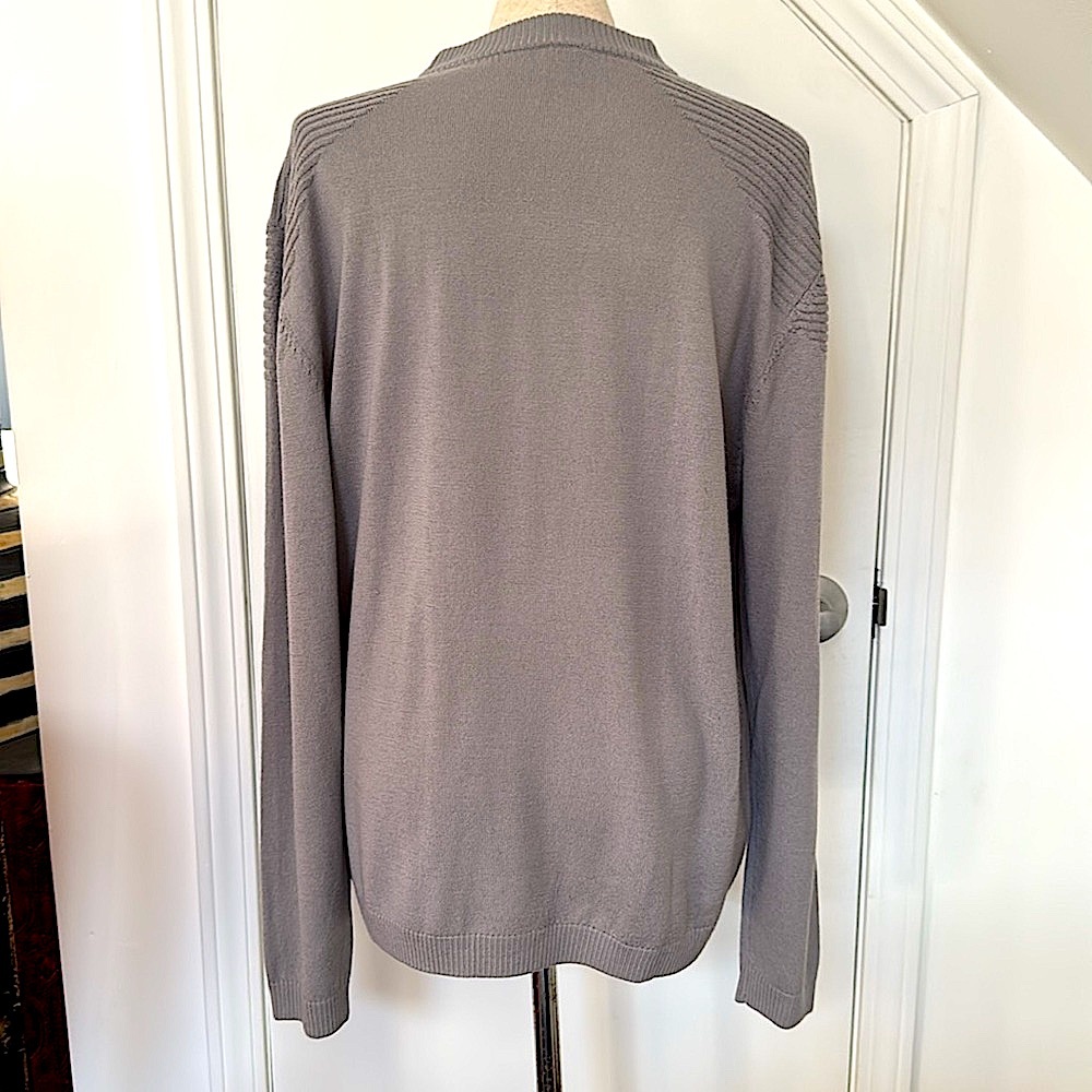 Men's Light Gray Alchemy Sweater with Shoulder Detail! L - Picture 3 of 7